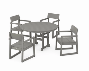 EDGE 5-Piece Round Farmhouse Dining Setoutdoor patio furniture set