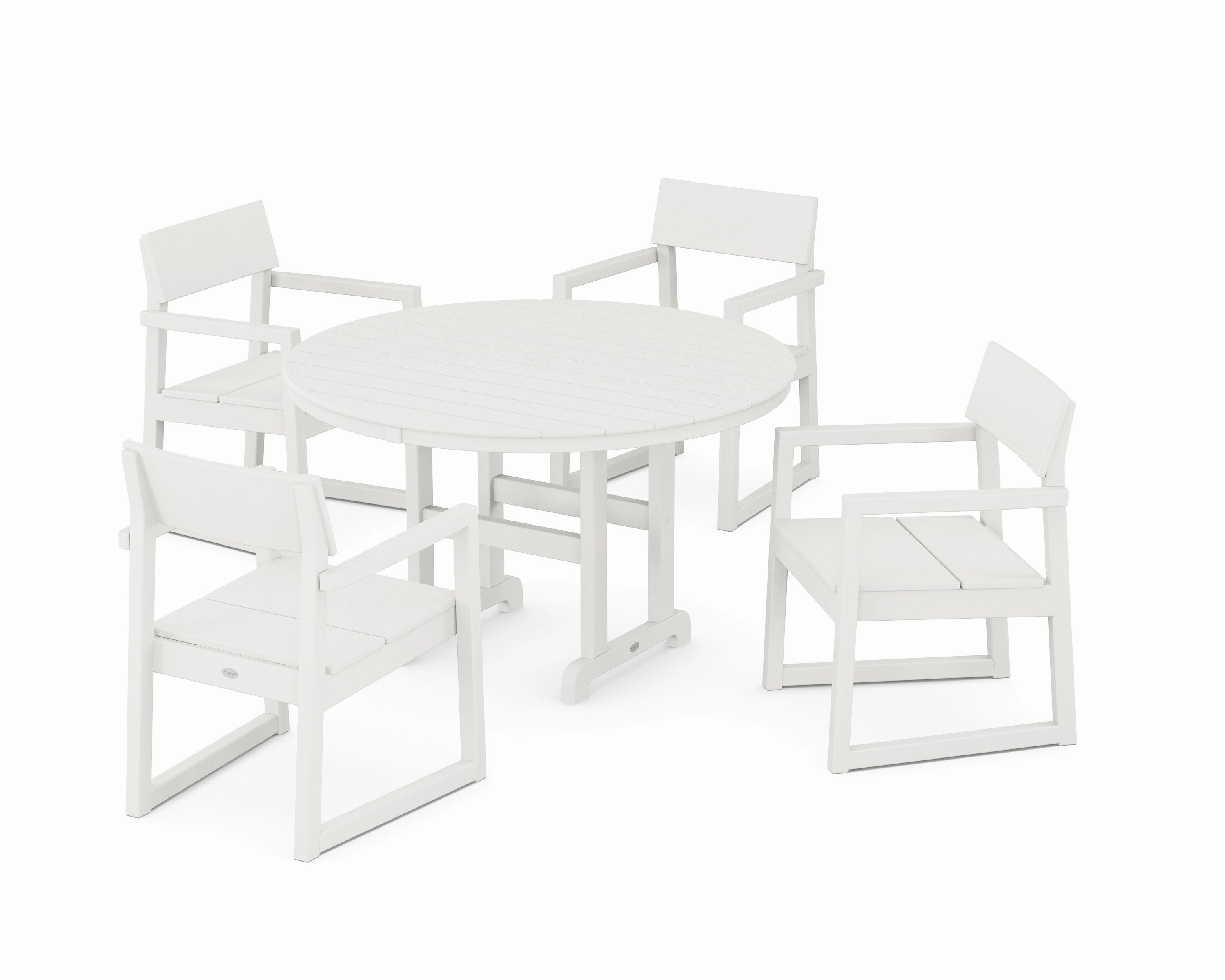 EDGE 5-Piece Round Farmhouse Dining Set