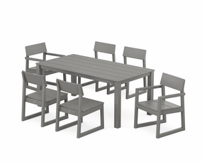 EDGE 7-Piece Parsons Dining Setoutdoor patio furniture set