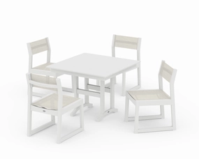 EDGE Sling Side Chair 5-Piece Farmhouse Dining Setoutdoor patio furniture set