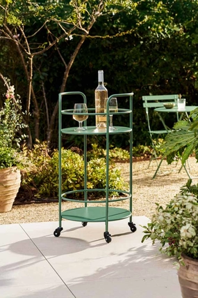 Effortless Outdoor Drinks Trolley in Greenoutdoor garden decorative ornaments