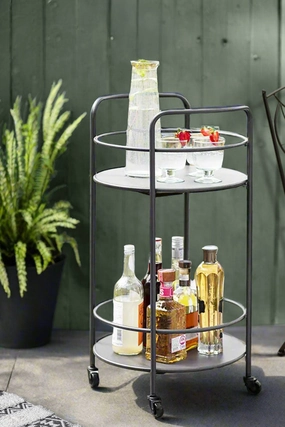 Effortless Outdoor Drinks Trolley In Greyoutdoor patio dining furniture set