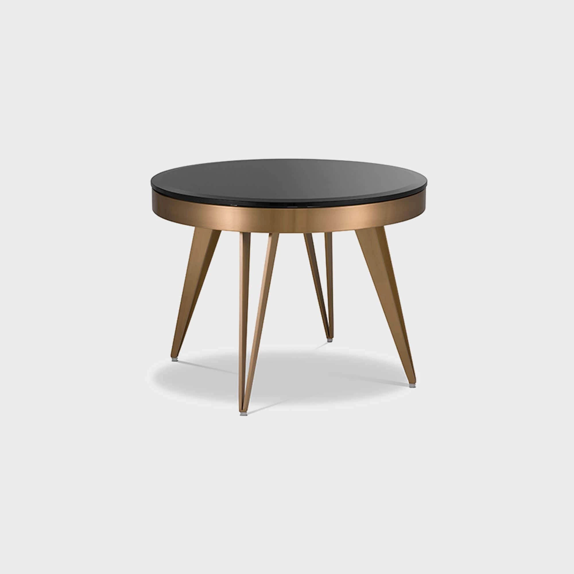 Eichholtz Rocco - Side Table In Black Bevelled Glassoutdoor side table for patio furniture