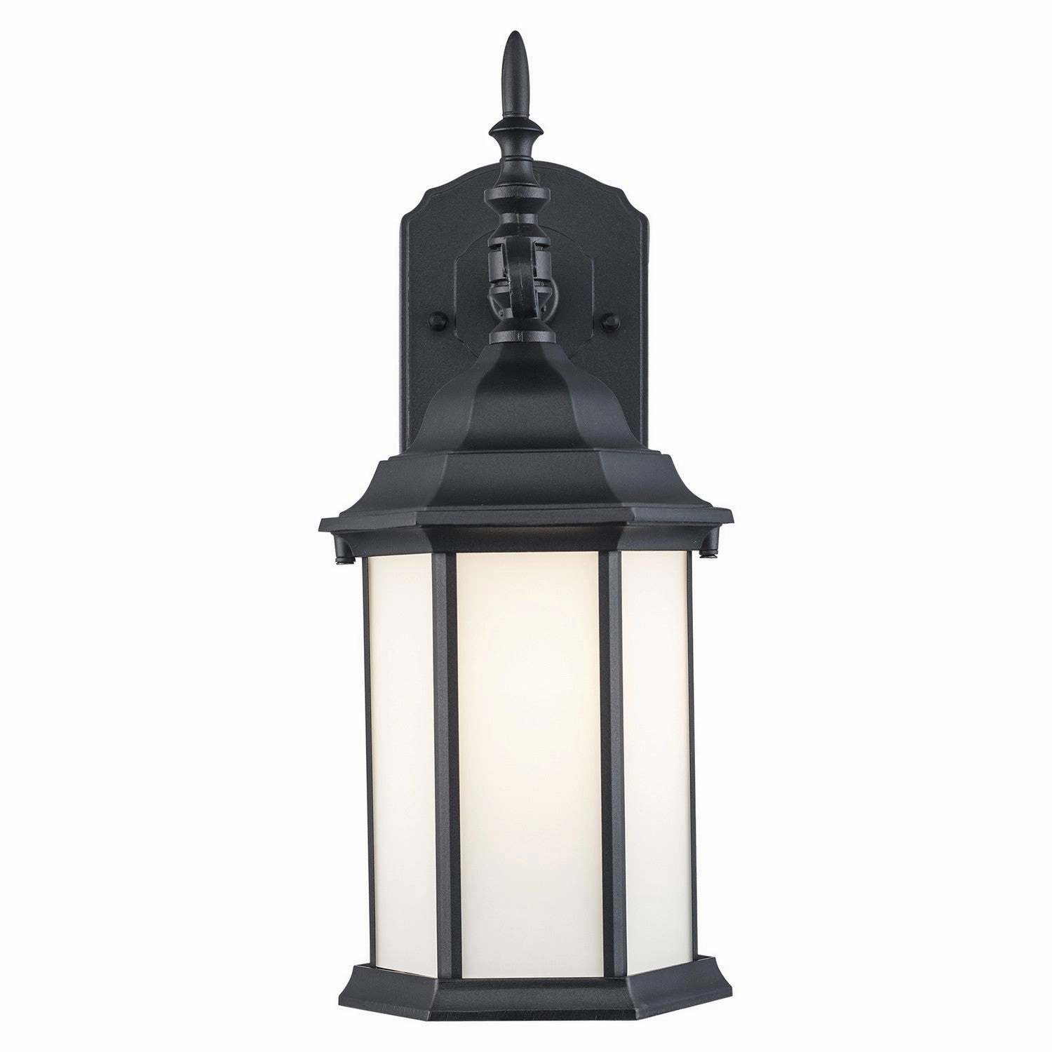 Eldlight One Light Outdoor Wall Lantern BlackOutdoor wall sconces with motion sensor