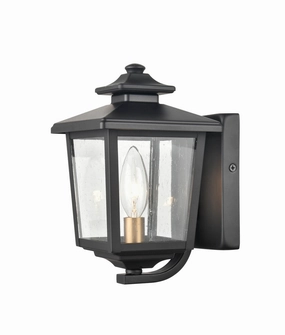 Eldrick One Light Outdoor Hanging Lantern Powder Coated BlackOutdoor wall sconces with motion sensor
