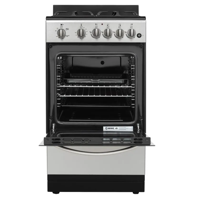 Element Appliance EGR204MCCS Element 1.9 Cu. Ft. 20 Gas Range - Stainless Steel (Egr204Mccs)