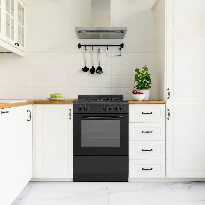 Element Appliance EGR244MCCB Element 2.4 Cu. Ft. 24 Gas Range - Black (Egr244Mccb)