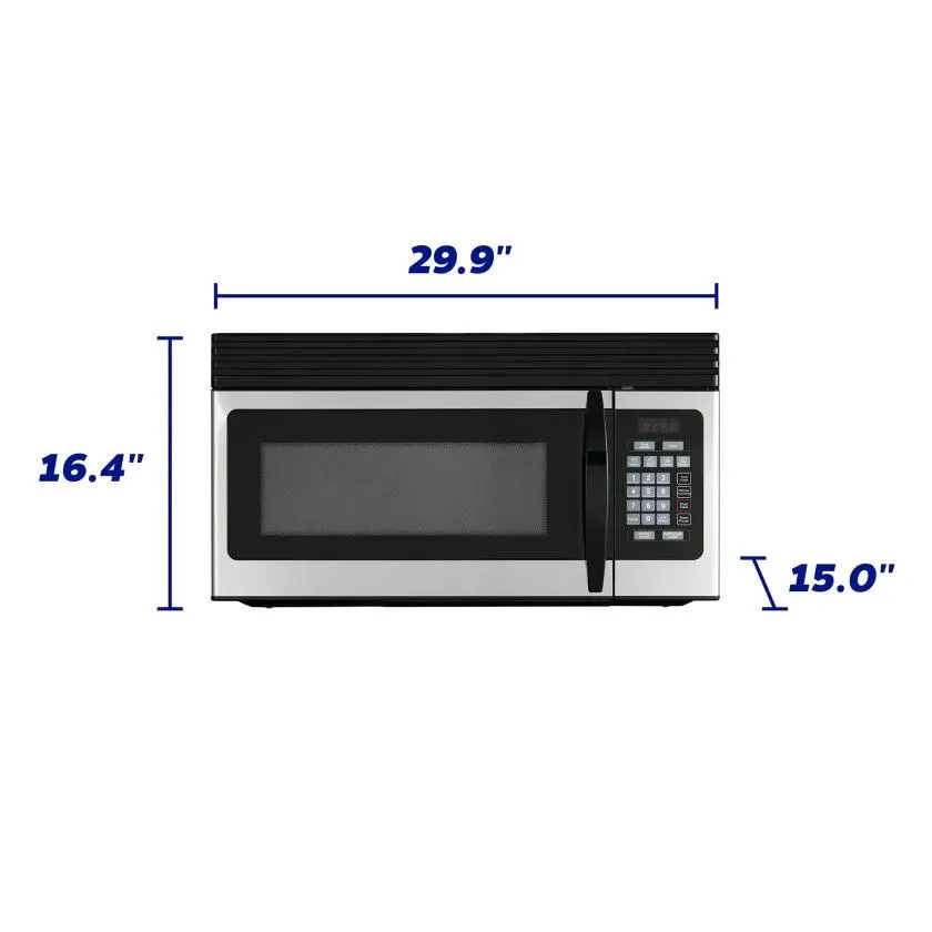 Element Appliance EM1601RQCS Element 1.6 Cu. Ft. Over-The-Range Microwave - Stainless Steel (Em1601Rqcs)
