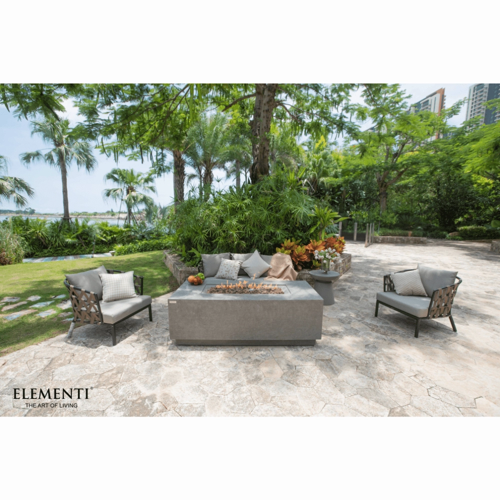 Elementi Andes Fire Table With Propane Tank Holder OFG309