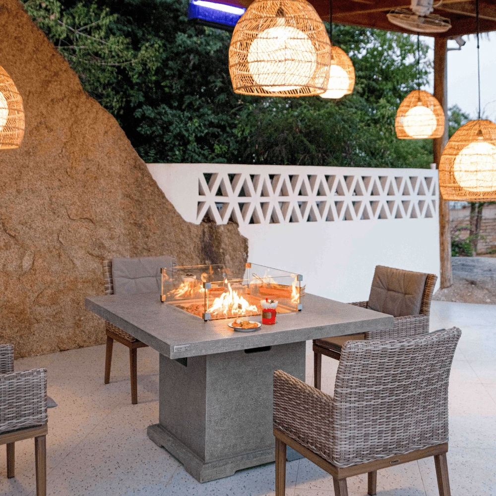 Elementi Birmingham Dinning Table Fire Pit OFG202
