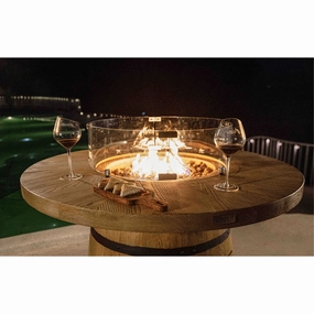 Elementi Lafite Fire Table OFG225portable outdoor fire pit with lid
