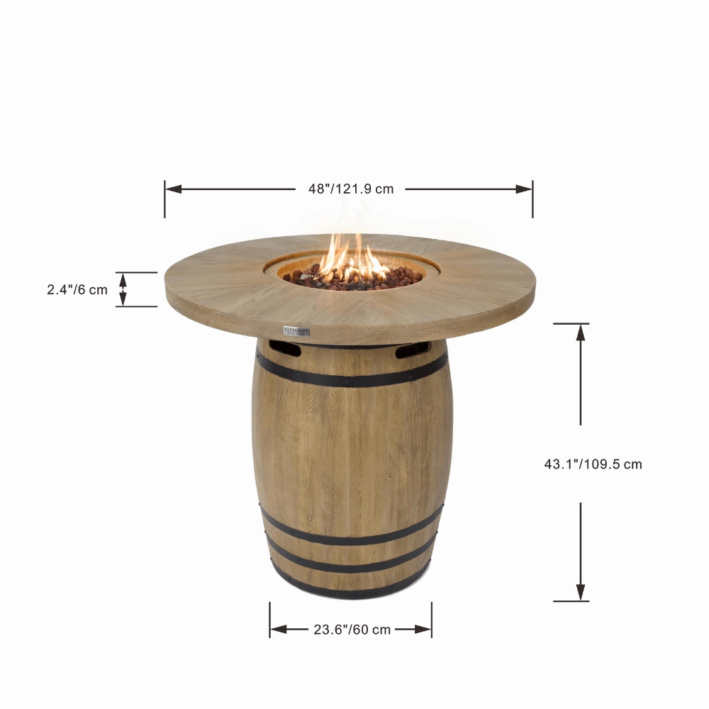 Elementi Lafite Fire Table OFG225