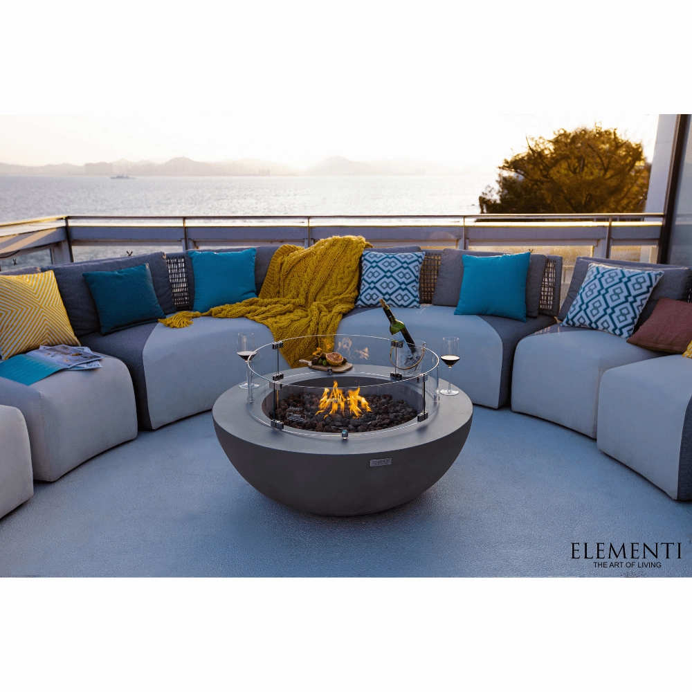 Elementi Lunar Bowl Fire Table OFG101