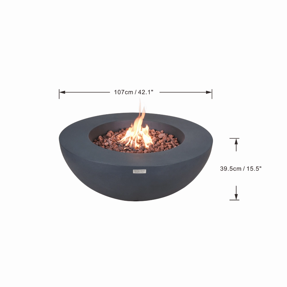 Elementi Lunar Bowl Fire Table OFG101