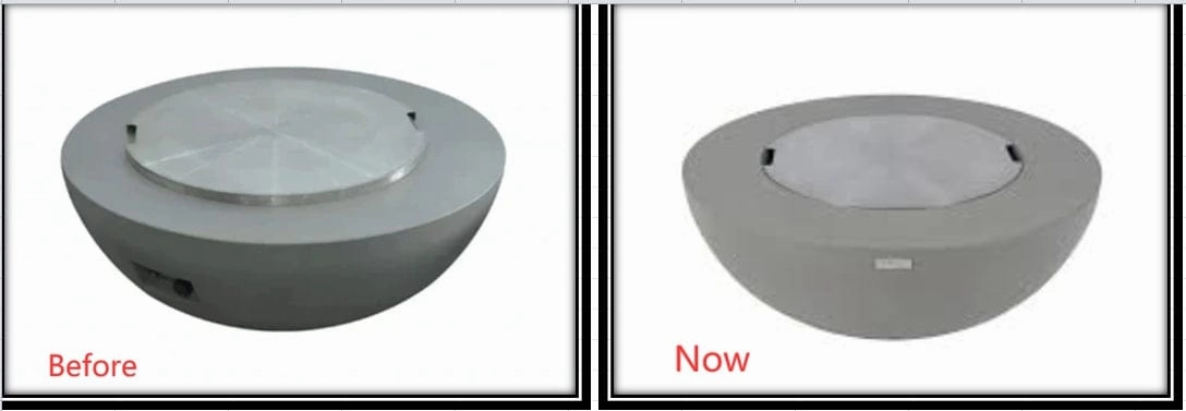 Elementi Lunar Bowl Fire Table OFG101
