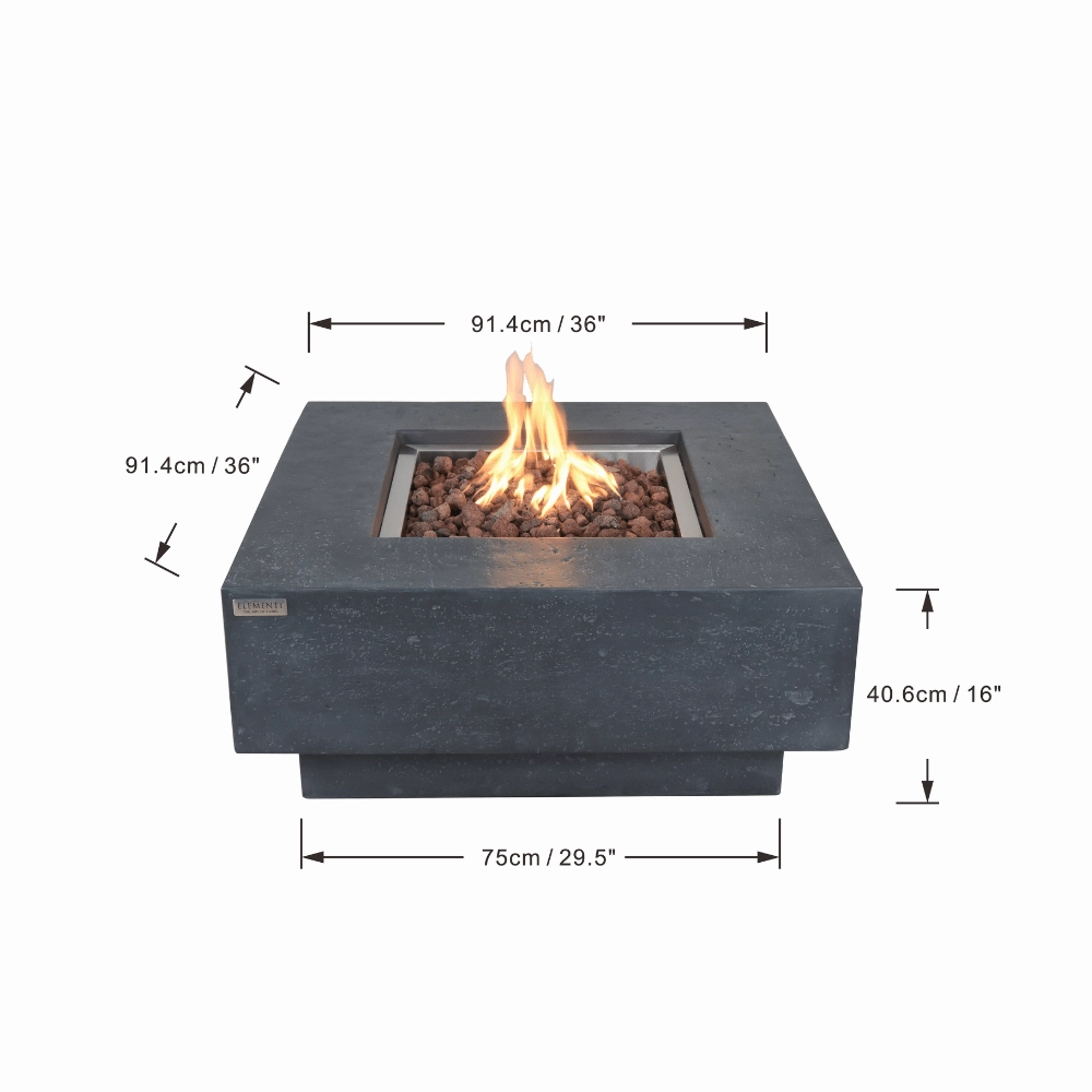 Elementi Manhattan Fire Pit Table OFG103