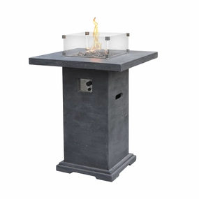 Elementi Montreal Bar Table Fire Pit Table OFG221outdoor fire table set with chairs