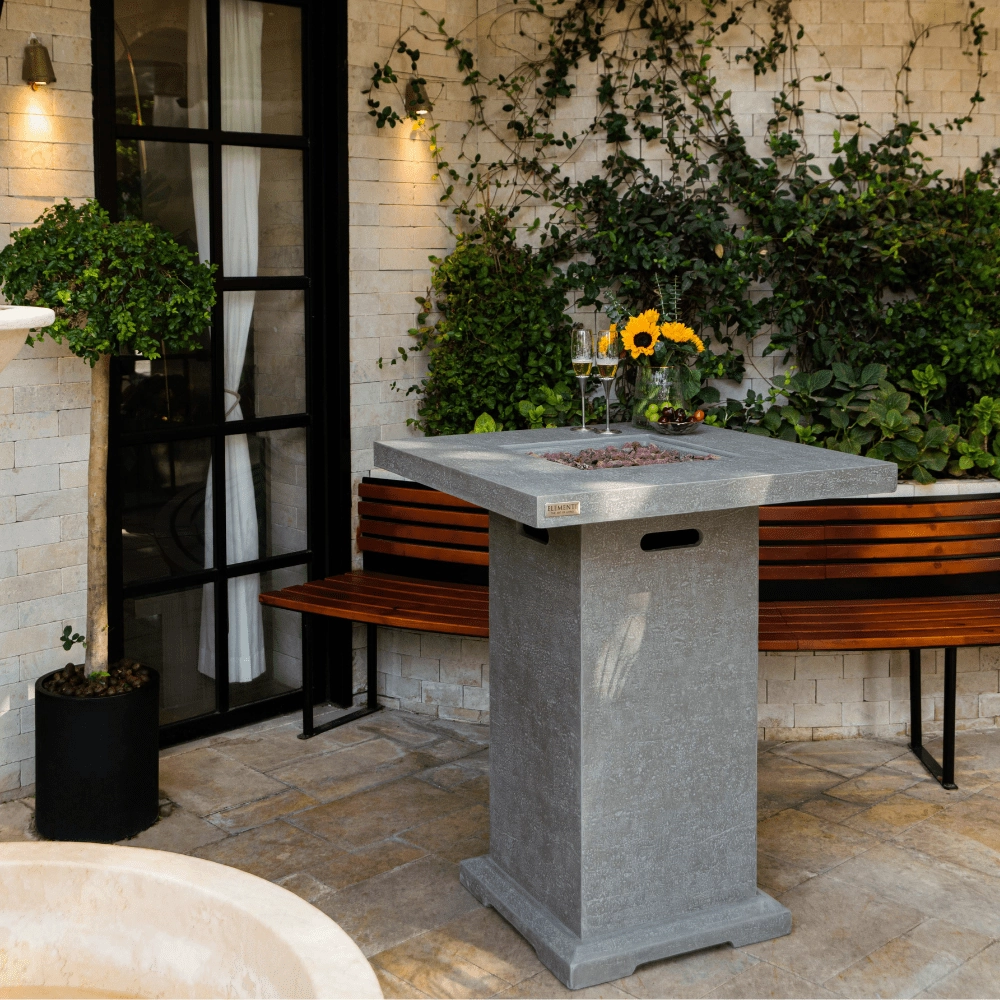 Elementi Montreal Bar Table Fire Pit Table OFG221