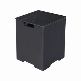 Elementi Plus - Square Marble Porcelain Tank Cover - ONB401BBSpark screen for fire pit
