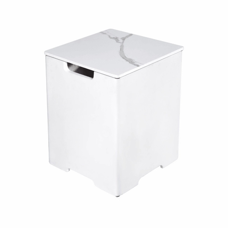 Elementi Plus - Square Marble Porcelain Tank Cover - ONB401BWSpark screen for fire pit