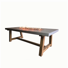 Elementi Sonoma Dining Table Fire Pit Table OFG201outdoor fire table set with chairs