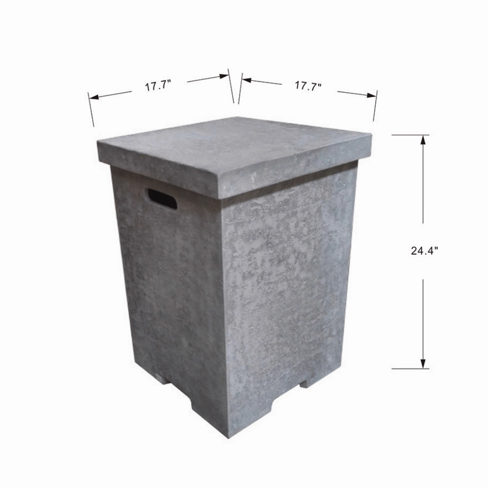 Elementi  Square Tank Cover 24.4 inch ONB01-105