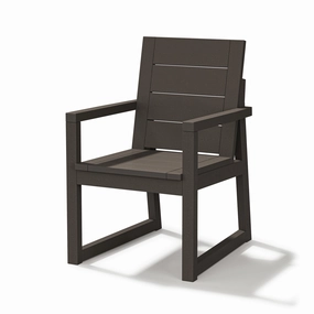 Elevate Dining Arm ChairHDPE eco-friendly polywood furniture set