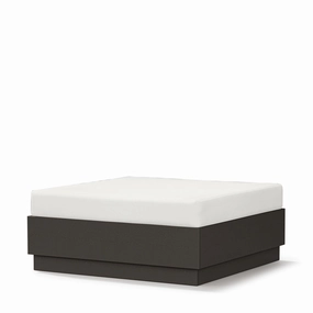 Elevate Lounge OttomanHDPE eco-friendly polywood furniture set