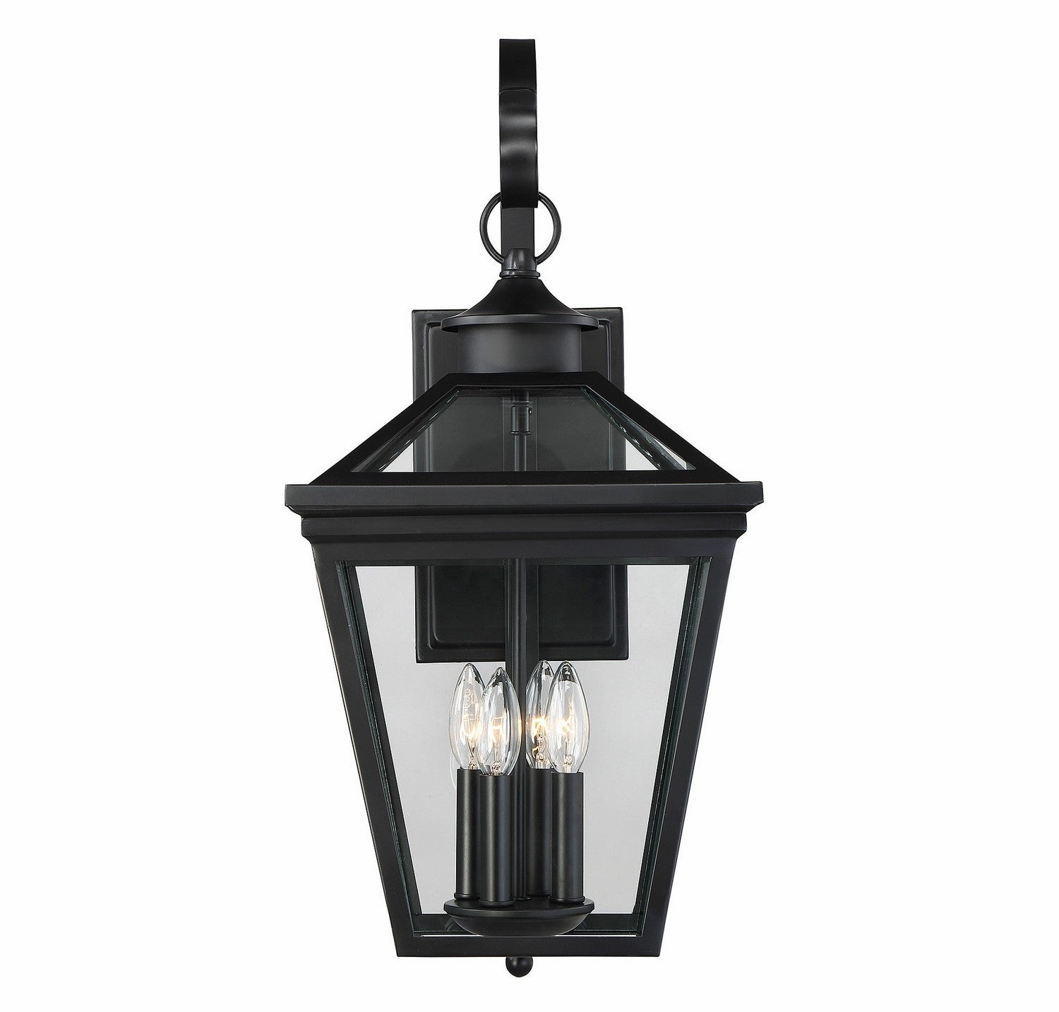 Ellijay Four Light Outdoor Wall Lantern Black
