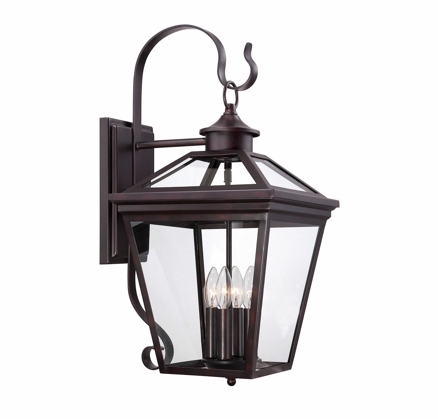 Ellijay Four Light Outdoor Wall Lantern English Bronze