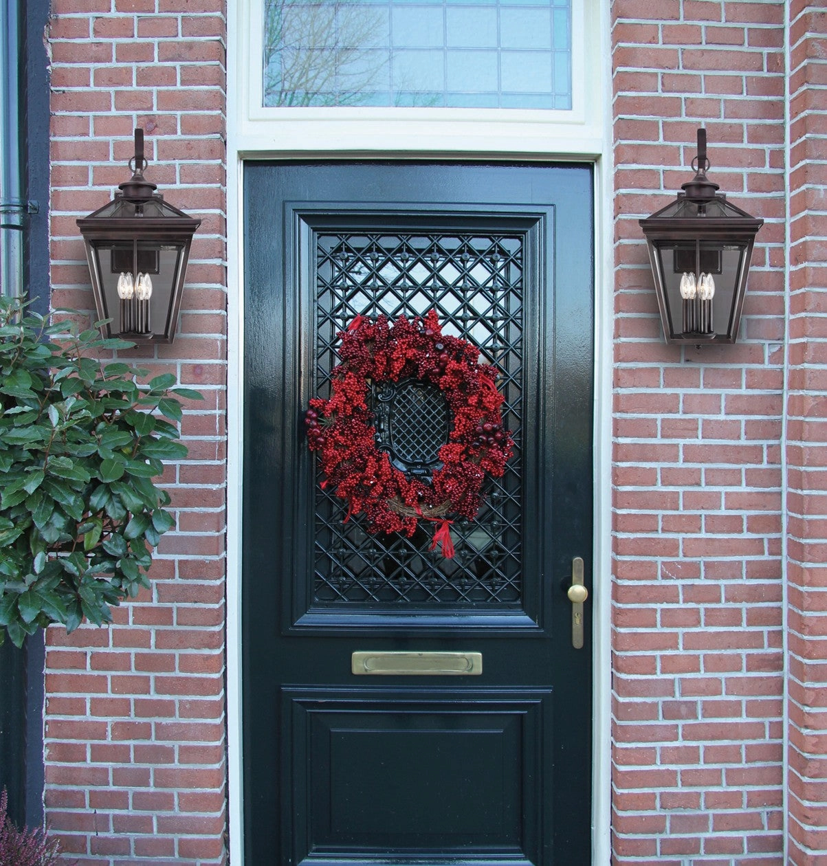 Ellijay Four Light Outdoor Wall Lantern English Bronze