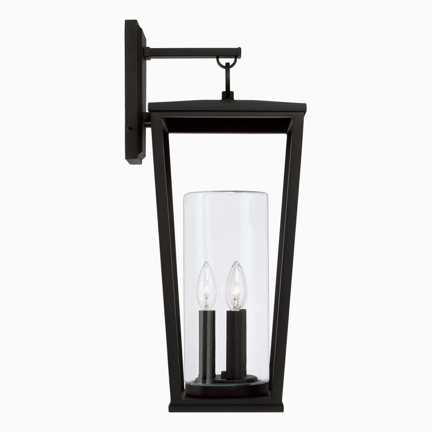 Elliott Three Light Outdoor Wall Lantern Black