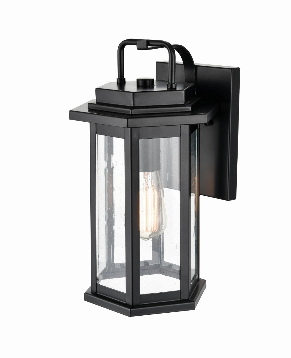 Ellis One Light Outdoor Wall Bracket Powder Coated Black