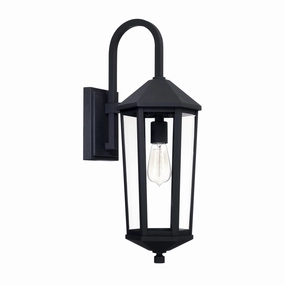 Ellsworth One Light Outdoor Wall Lantern BlackOutdoor wall sconces with motion sensor