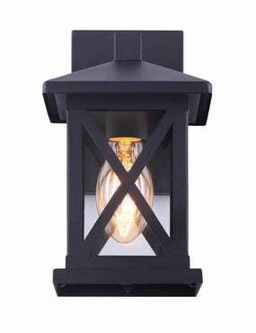 Elm One Light Outdoor Downlight BlackOutdoor wall sconces with motion sensor