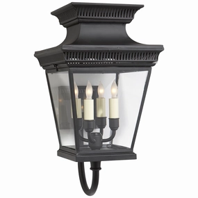 Elsinore Four Light Wall Lantern Matte BlackOutdoor wall sconces with motion sensor