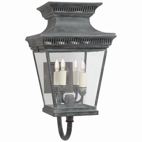 Elsinore Four Light Wall Lantern Weathered ZincOutdoor wall sconces with motion sensor