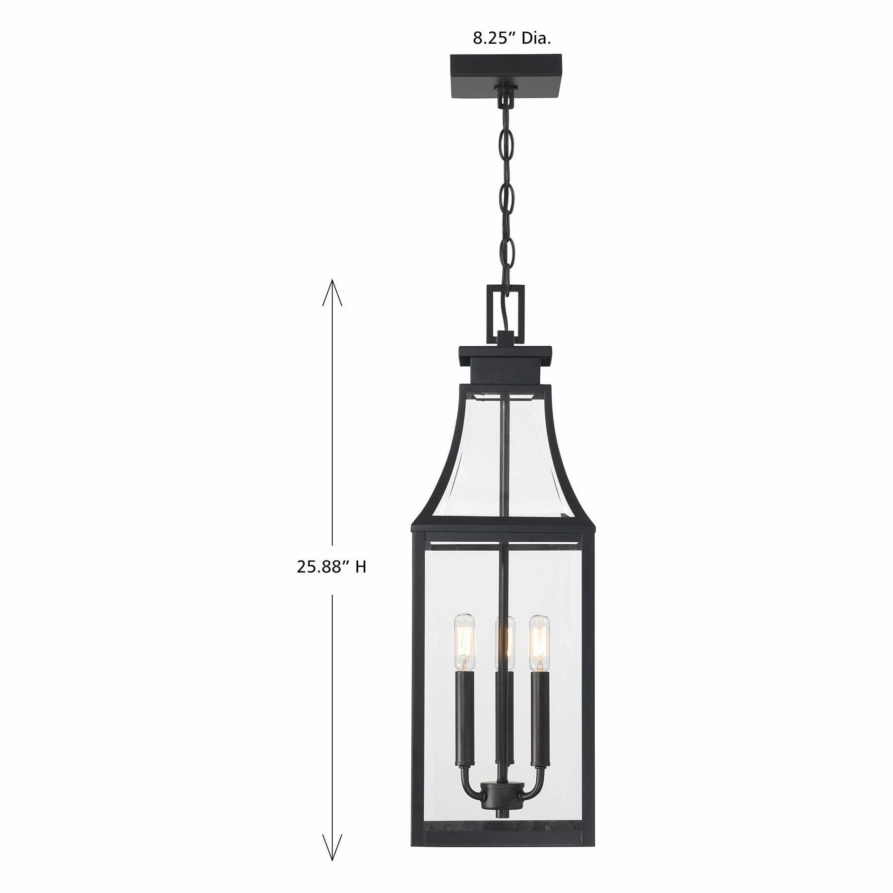 Emery 3-Light Outdoor Hanging Lantern