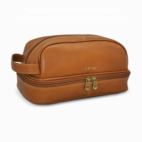 Dont Miss This Offer Gift Ideas Galore Daytrekr Leather Drop-Bottom Shave Kit