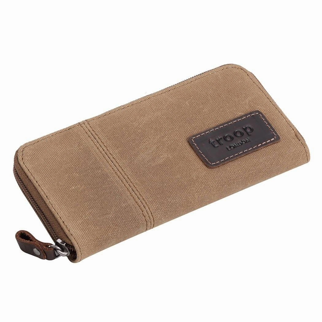 Troop London Accessories Canvas Zip Around Travel Wallet Shop Today Save