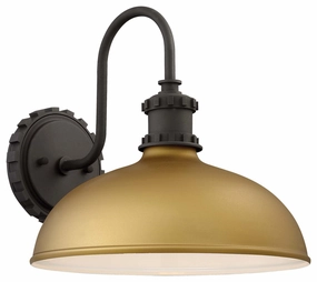 Escudilla One Light Outdoor Wall Mount Sand GoldOutdoor wall sconces with motion sensor