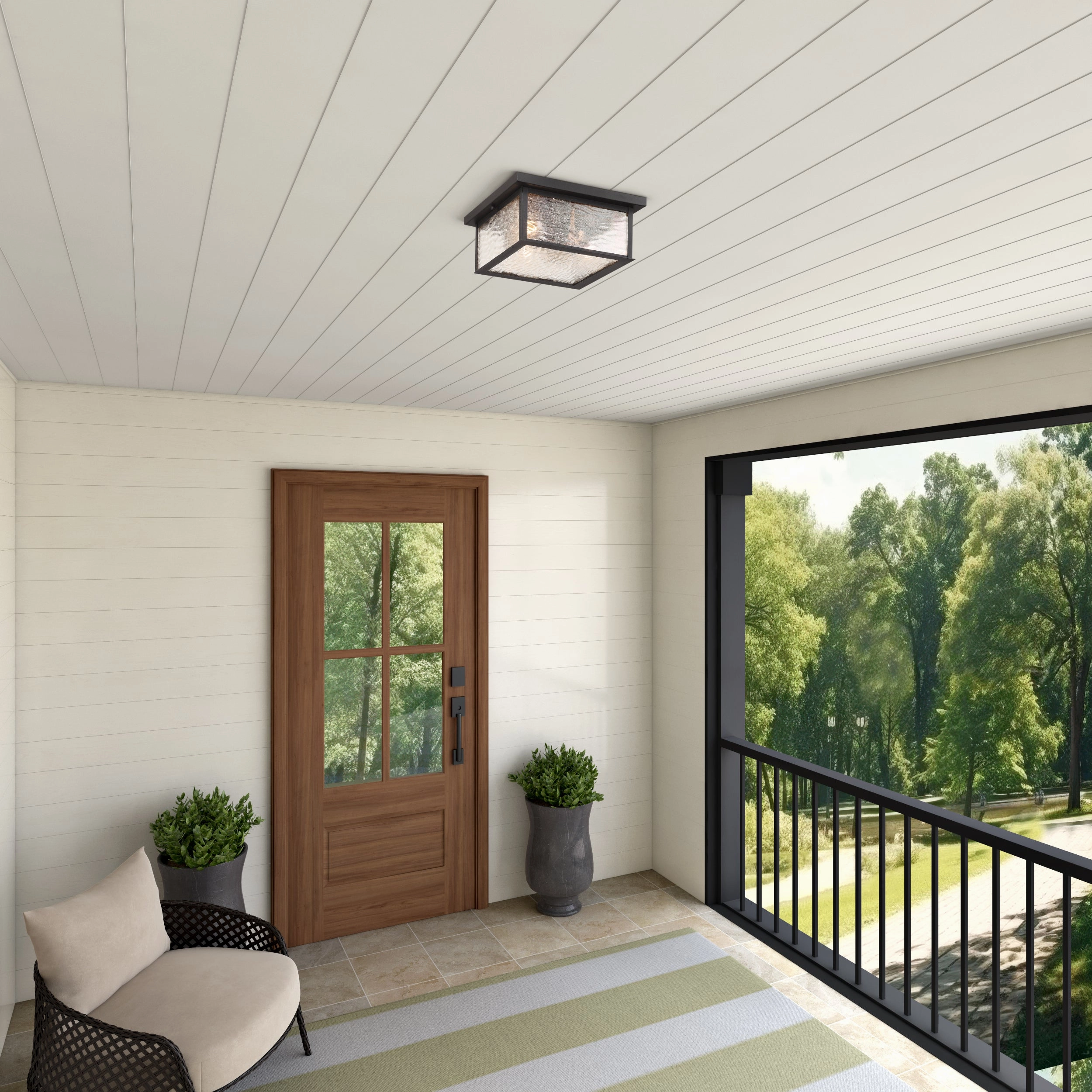 Estate 3-Light Outdoor Flush Mount