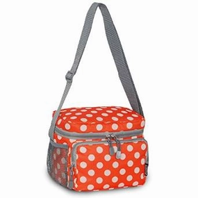 Everest Cooler Lunch Bag - Orange/White Dot Save Today Event Weekend Sale Special