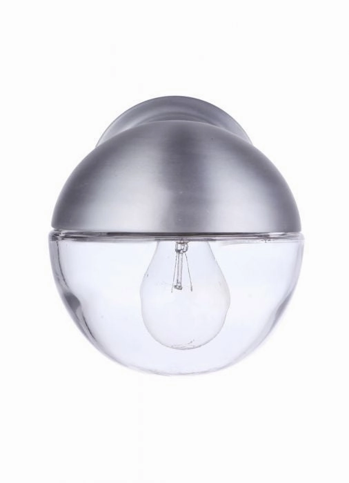 Evie One Light Outdoor Wall Mount Satin Aluminum