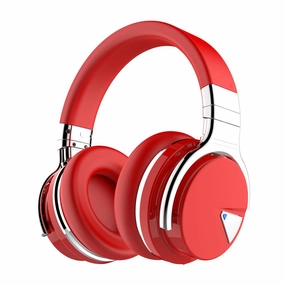Shop Smart Save Grab Save Today E7 Active Noise Cancelling Wireless Bluetooth Over-Ear HeadphonesRed