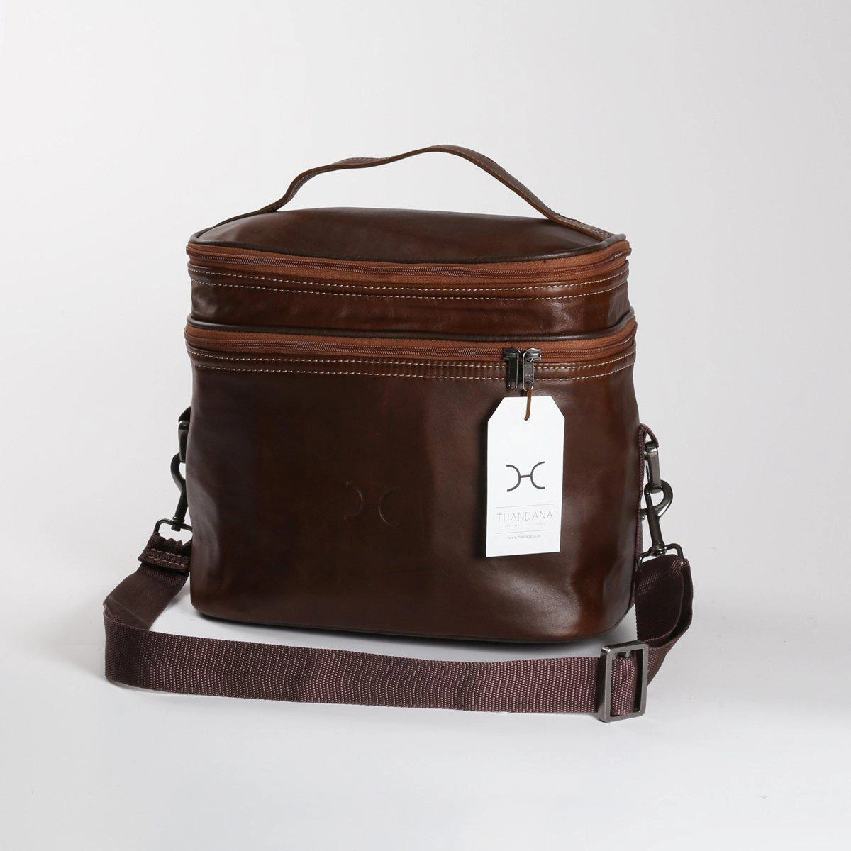 Surprise Offer Now Thandana Leather Double Decker Cooler Bag