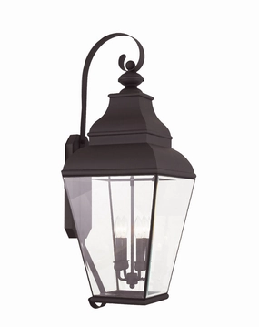 Exeter Four Light Outdoor Wall Lantern BronzeOutdoor wall sconces with motion sensor