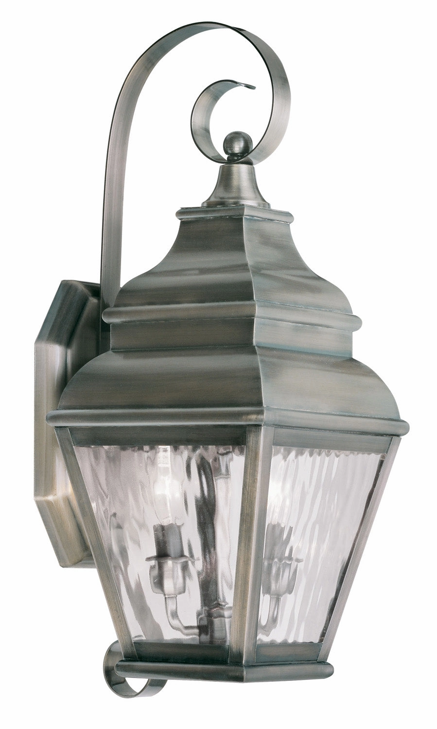 Exeter Two Light Outdoor Wall Lantern Vintage PewterOutdoor wall sconces with motion sensor