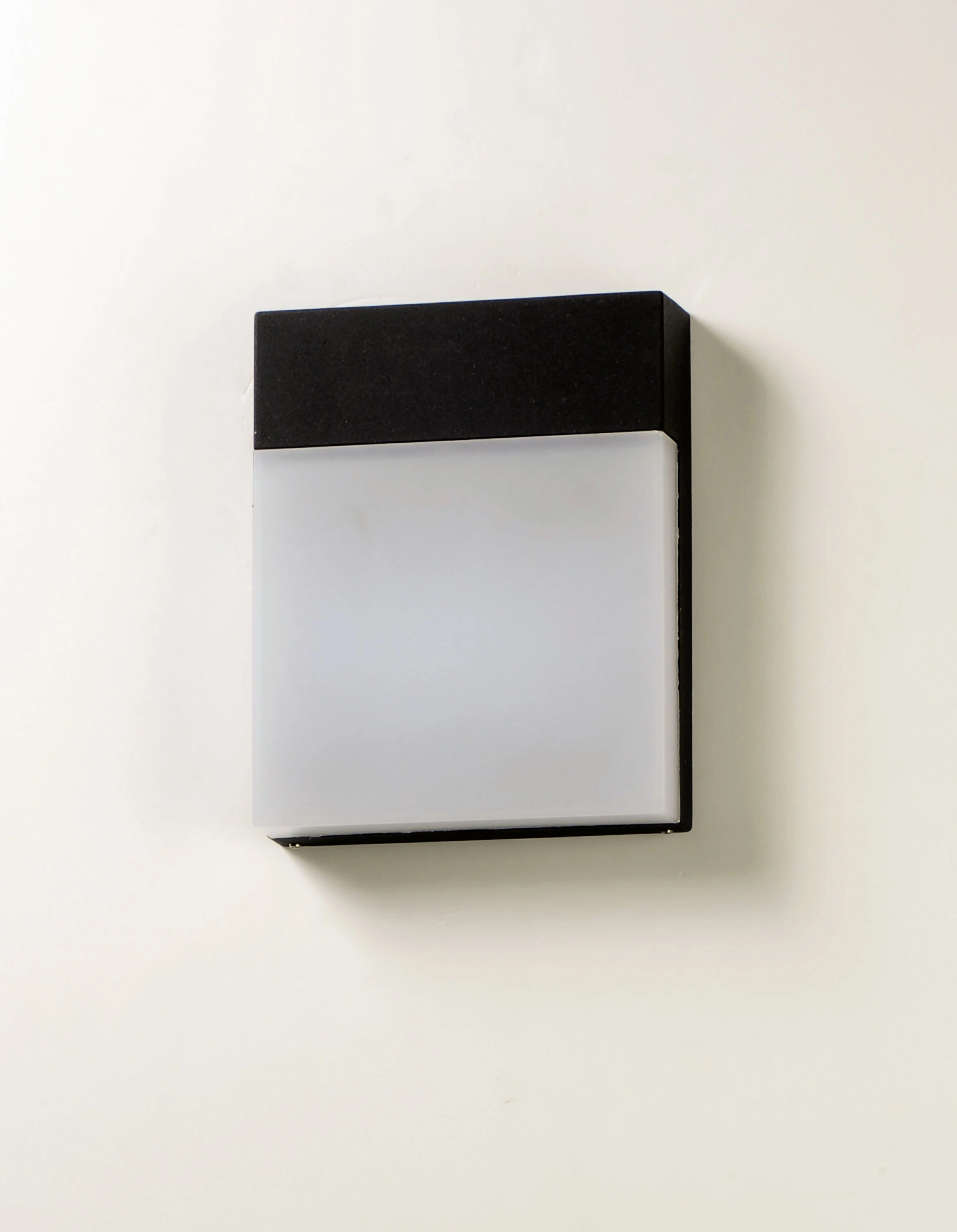 Eyebrow LED Outdoor Wall Sconce Black