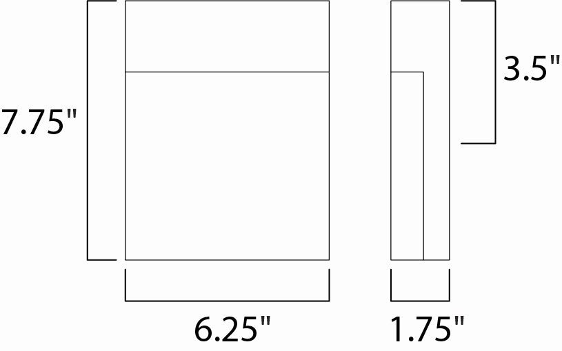 Eyebrow LED Outdoor Wall Sconce Black